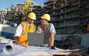 Agent with the client during a commercial liability insurance consultation.